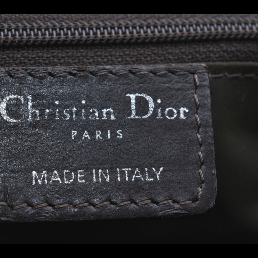 Authentic Christian Dior Trotter Romantique PVC Leather Brown Shoulder Bag - Picture 12 of 13